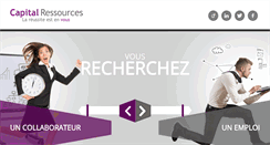 Desktop Screenshot of capitalressources.com